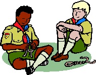 Graphic of two Boy Scouts